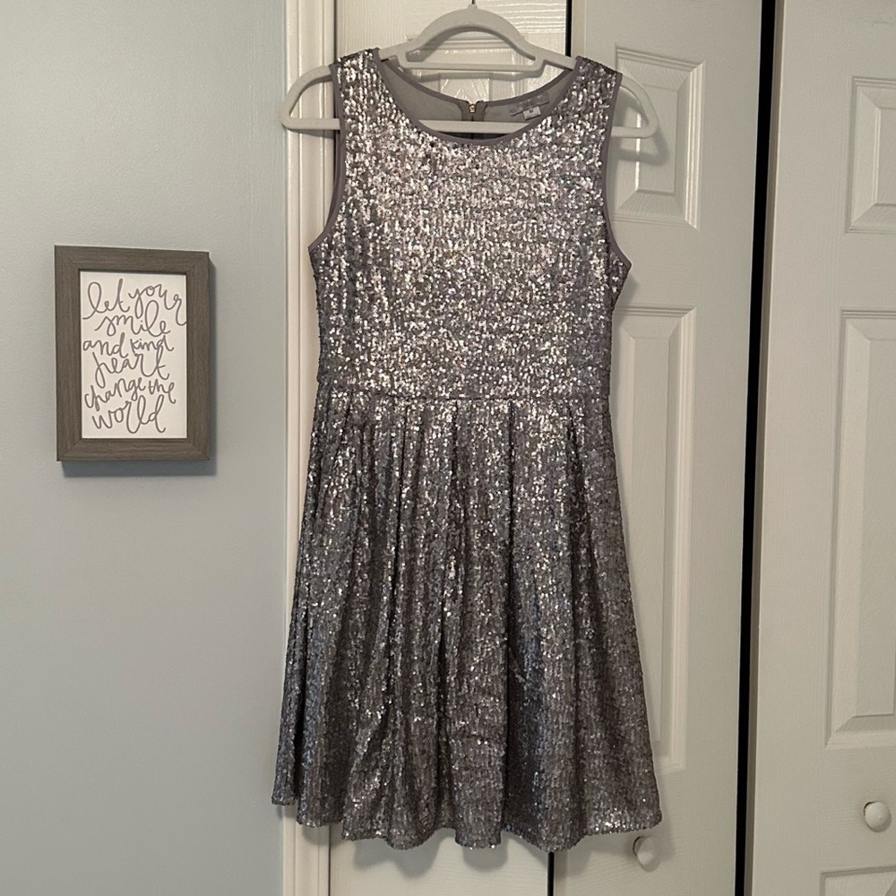 ISSI Sequin Silver Dress